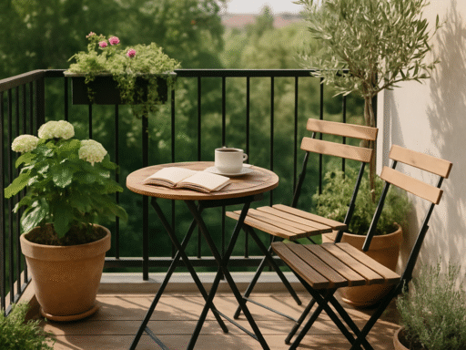 Compacte zitsets voor balkontuinen