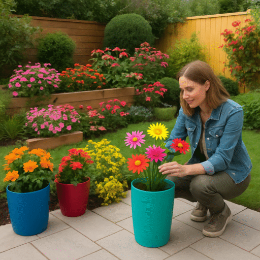 Kleurrijke accenten in je tuin aanbrengen
