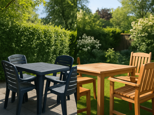 Kunststof vs houten tuinmeubels vergeleken