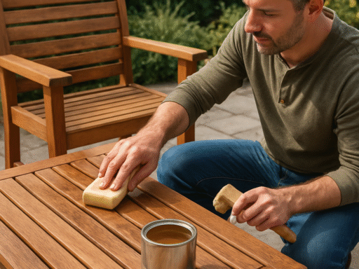 Onderhoud tips voor houten tuinmeubels